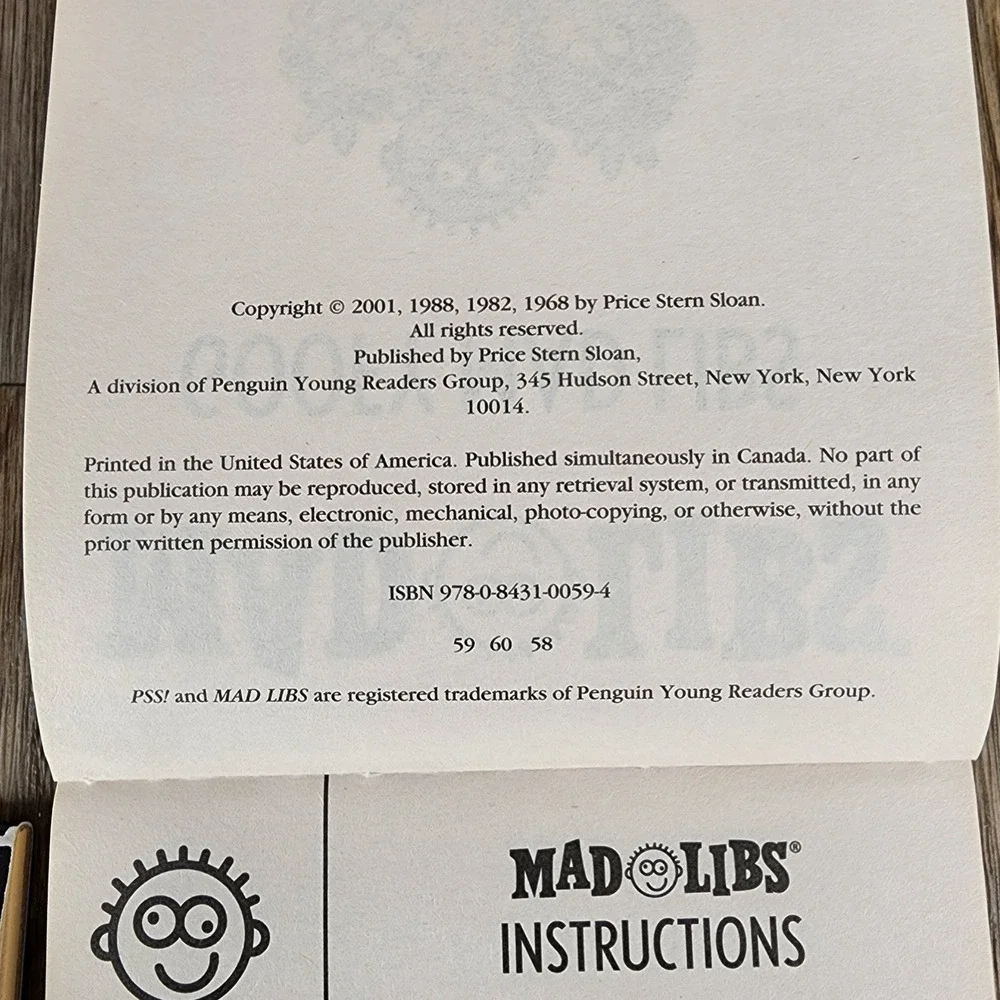 Mad Libs mad libs